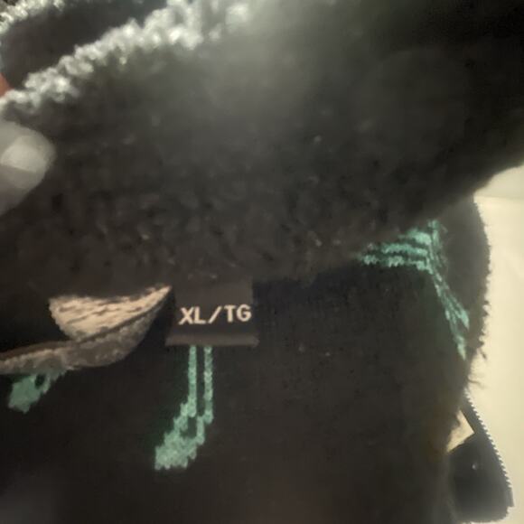 Tsunami Horse Fleece Vest Black and Turquoise Extra Large Zip Up Pockets Canada - Picture 11 of 11